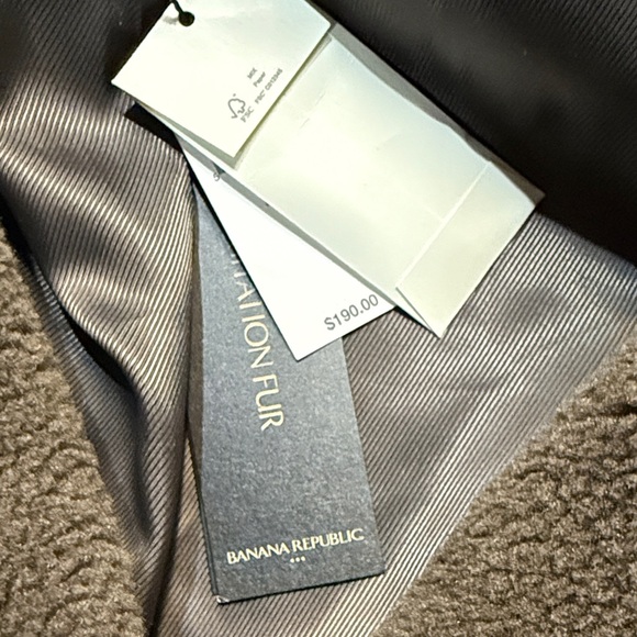 Banana Republic Brown plush fleece Jacket in size Large petite - Picture 5 of 7